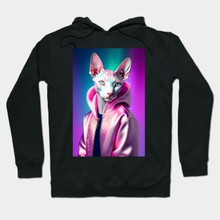 Sphynx Cat - Modern Digital Art Hoodie